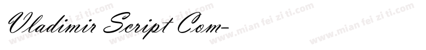 Vladimir Script Com字体转换
